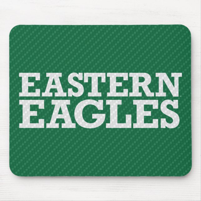 Eastern Michigan Carbon Fiber Pattern Mouse Pad (Front)