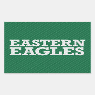 Eastern Michigan Carbon Fiber Pattern Rectangular Sticker