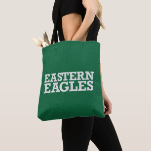 Eastern Michigan Carbon Fiber Pattern Tote Bag