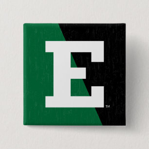 Eastern Michigan Color Block Distressed Button