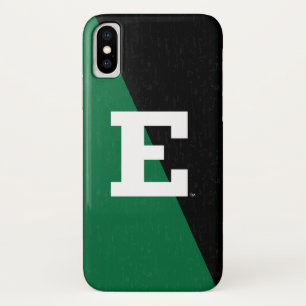 Eastern Michigan Color Block Distressed iPhone X Case