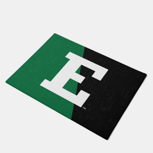 Eastern Michigan Color Block Distressed Doormat