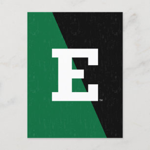 Eastern Michigan Color Block Distressed Invitation Postcard