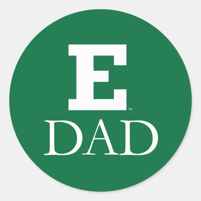 Eastern Michigan Dad Classic Round Sticker (Front)