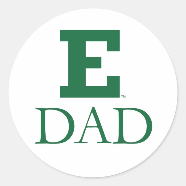 Eastern Michigan Dad Classic Round Sticker (Front)