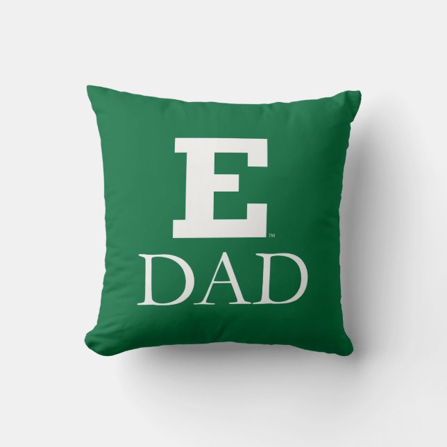 Eastern Michigan Dad Throw Pillow (Front)