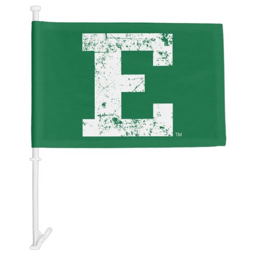 Eastern Michigan Distressed Car Flag