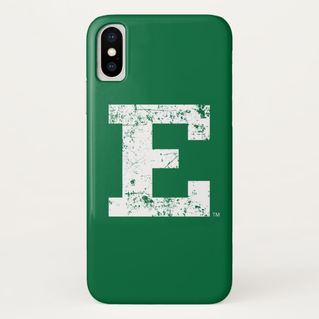 Eastern Michigan Distressed Case-Mate iPhone Case (Back)