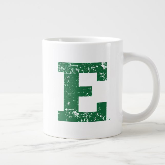 Eastern Michigan Distressed Giant Coffee Mug (Right)
