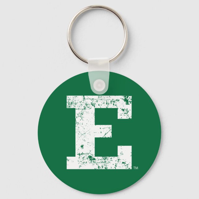 Eastern Michigan Distressed Keychain (Front)
