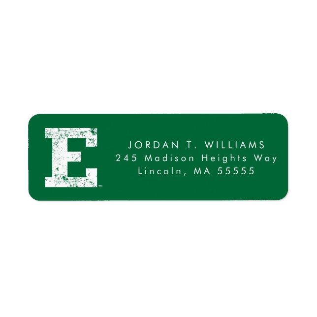 Eastern Michigan Distressed Label (Front)