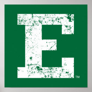 Eastern Michigan Distressed Poster