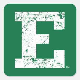 Eastern Michigan Distressed Square Sticker