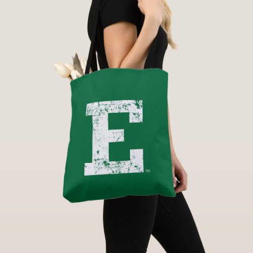 Eastern Michigan Distressed Tote Bag