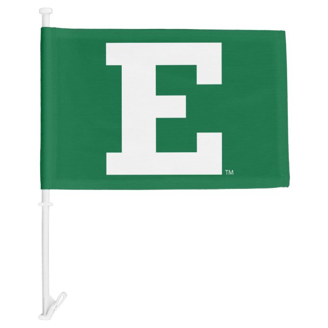 Eastern Michigan - E Logo  Car Flag (Front)