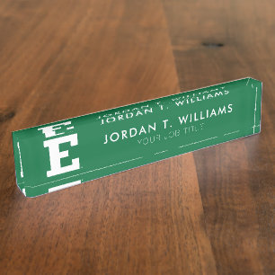 Eastern Michigan - E Logo Desk Name Plate