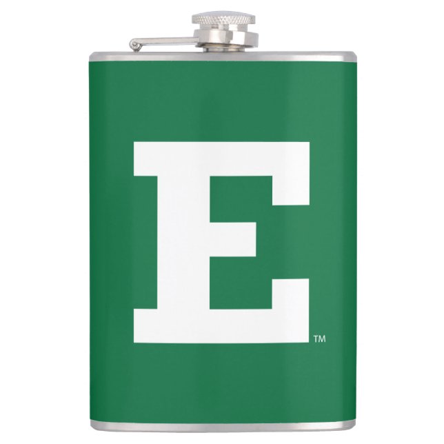 Eastern Michigan - E Logo  Flask (Front)