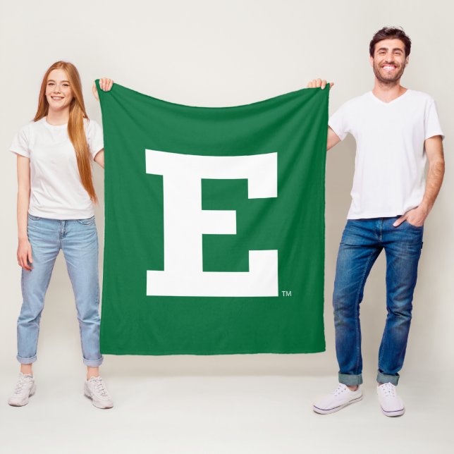 Eastern Michigan - E Logo  Fleece Blanket (In Situ)