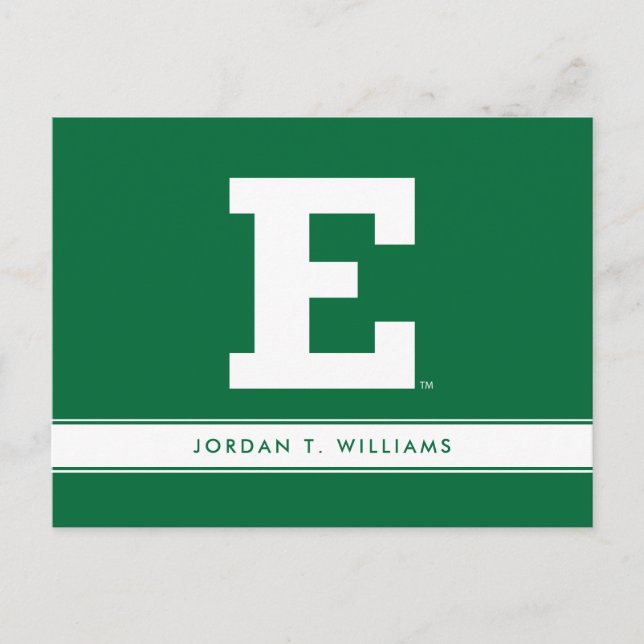 Eastern Michigan - E Logo  Invitation Postcard (Front)