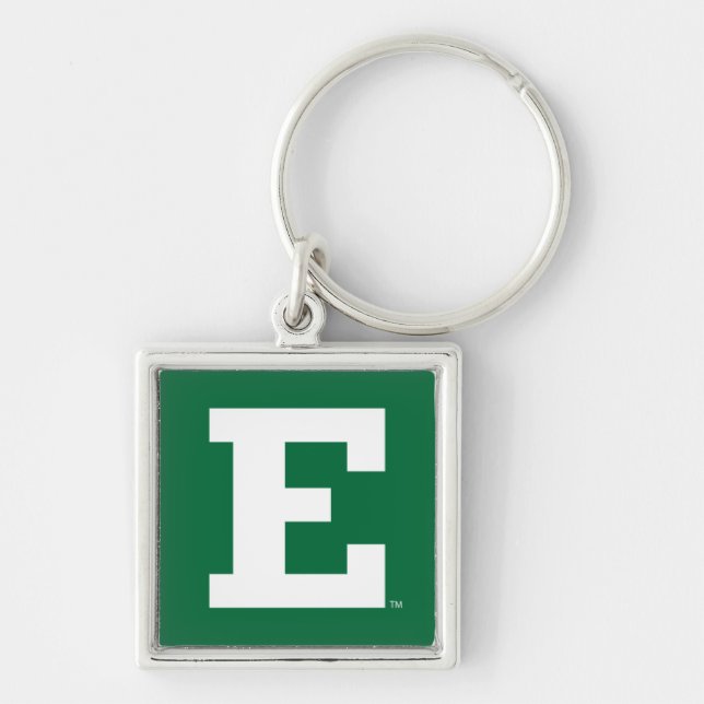 Eastern Michigan - E Logo  Keychain (Front)