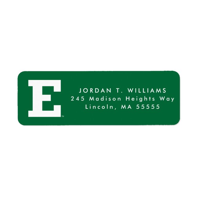 Eastern Michigan - E Logo  Label (Front)