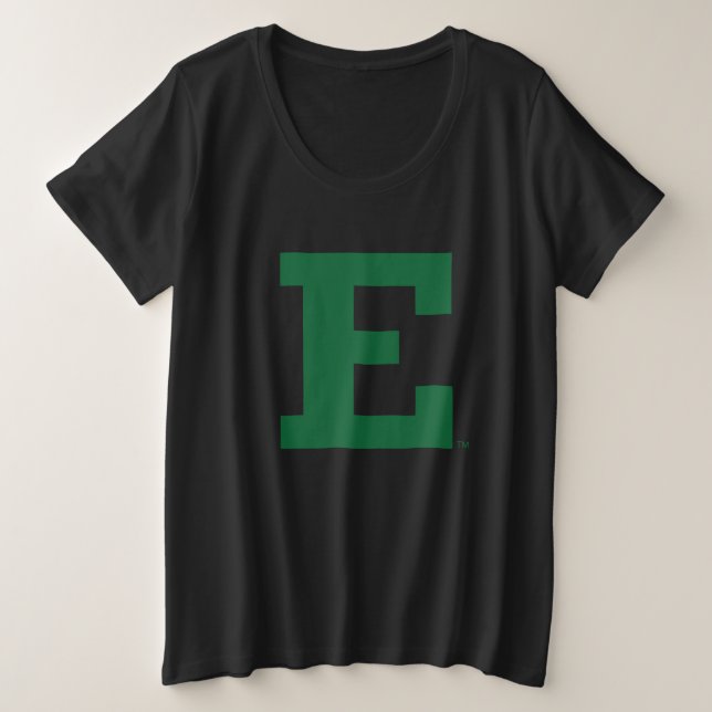 Eastern Michigan - E Logo  Plus Size T-Shirt (Design Front)