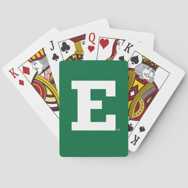 Eastern Michigan - E Logo  Poker Cards (Back)