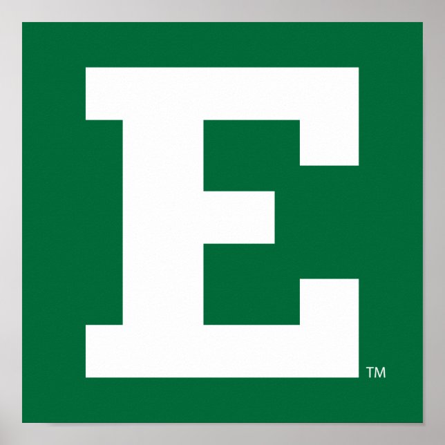 Eastern Michigan - E Logo  Poster (Front)