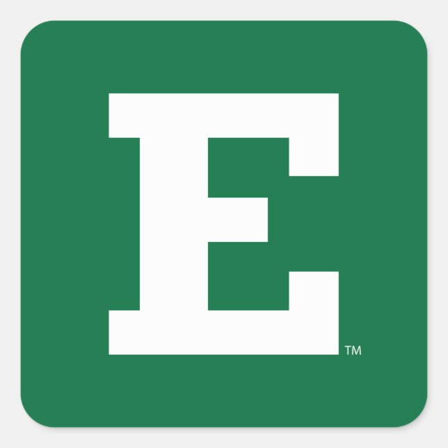 Eastern Michigan - E Logo  Square Sticker (Front)