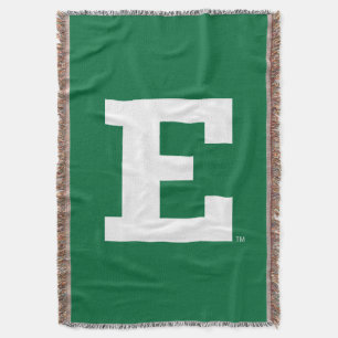 Eastern Michigan - E Logo Throw Blanket