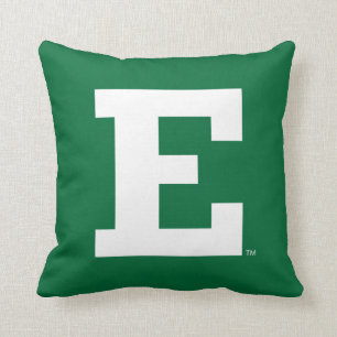 Eastern Michigan - E Logo Throw Pillow