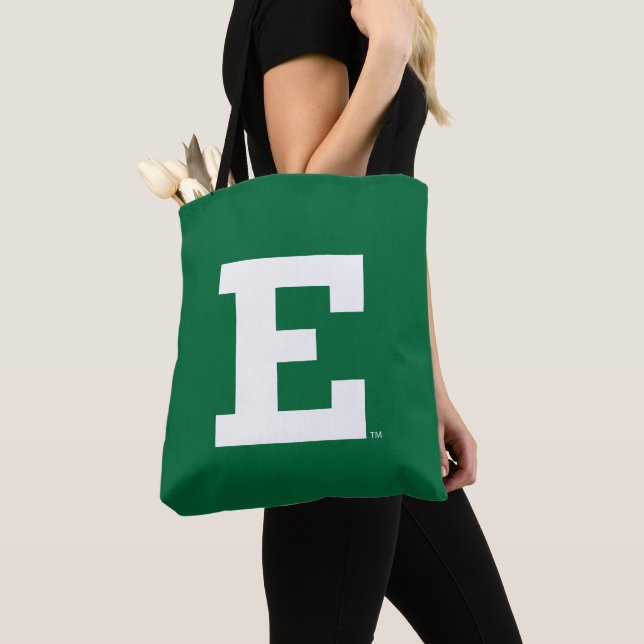 Eastern Michigan - E Logo  Tote Bag (Close Up)
