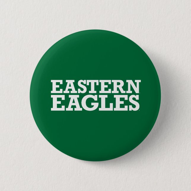 Eastern Michigan Eagles Wordmark Button (Front)