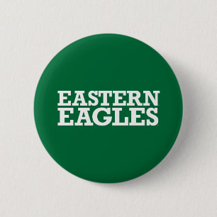 Eastern Michigan Eagles Wordmark Button