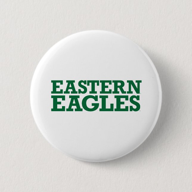 Eastern Michigan Eagles Wordmark Button (Front)