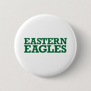 Eastern Michigan Eagles Wordmark Button