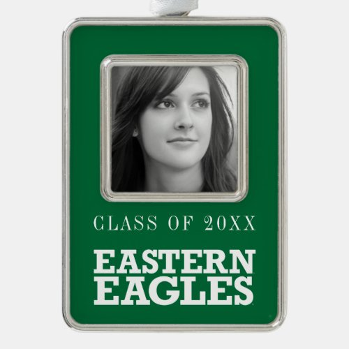 Eastern Michigan Eagles Wordmark Christmas Ornament