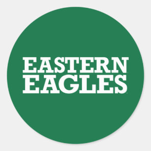 Eastern Michigan Eagles Wordmark Classic Round Sticker