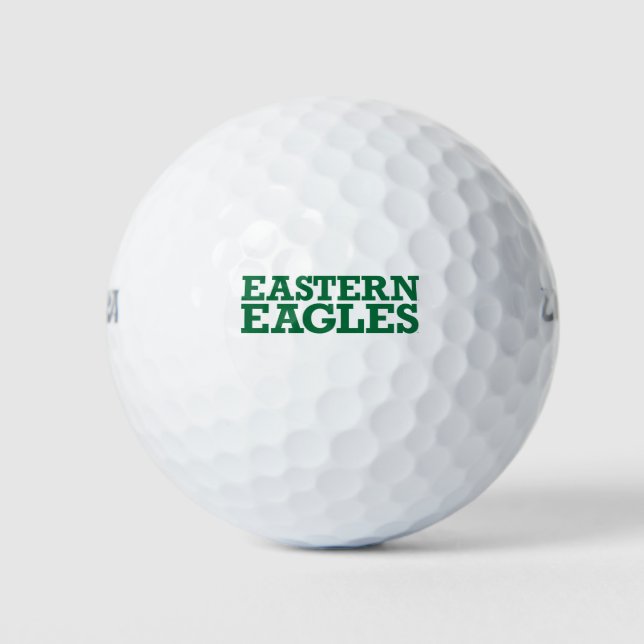 Eastern Michigan Eagles Wordmark Golf Balls (Front)