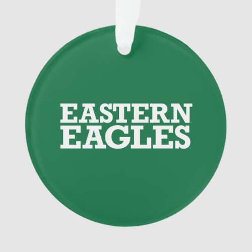 Eastern Michigan Eagles Wordmark Ornament