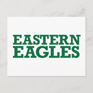 Eastern Michigan Eagles Wordmark Postcard