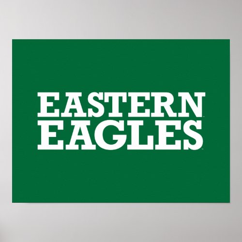 Eastern Michigan Eagles Wordmark Poster