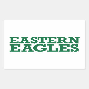 Eastern Michigan Eagles Wordmark Rectangular Sticker