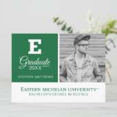 Eastern Michigan Graduate Invitation (Standing Front)