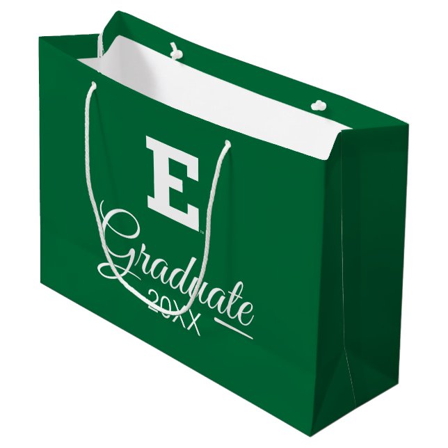 Eastern Michigan Graduate Large Gift Bag (Front Angled)