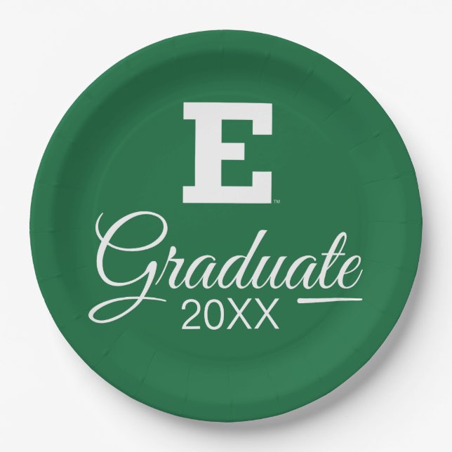 Eastern Michigan Graduate Paper Plates (Front)