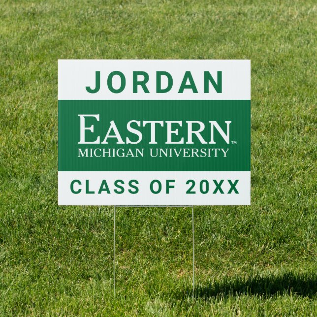 Eastern Michigan Graduate Sign (Insitu)