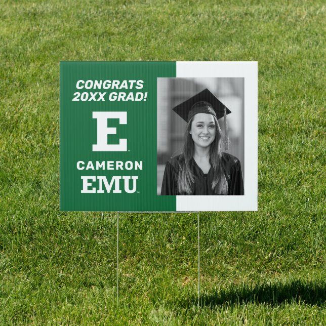 Eastern Michigan Graduate Sign (Insitu)