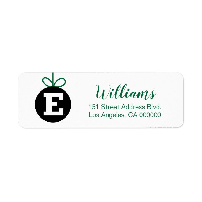 Eastern Michigan Holiday Label (Front)