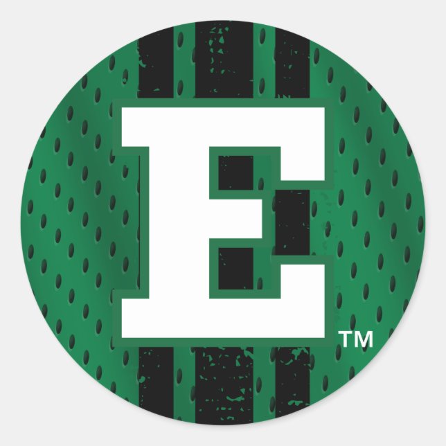 Eastern Michigan Jersey Classic Round Sticker (Front)